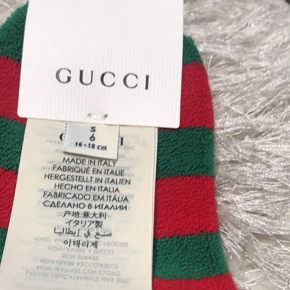 NEW Gucci unisex booties Sz 6 16-18cm - Picture 2 of 8